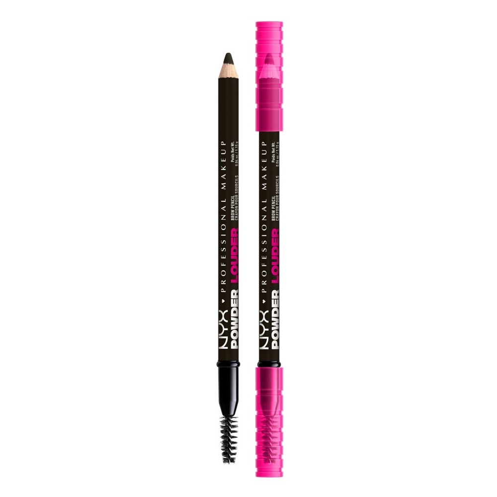 NYX Powder Brow Pencil & Spoolie - Black